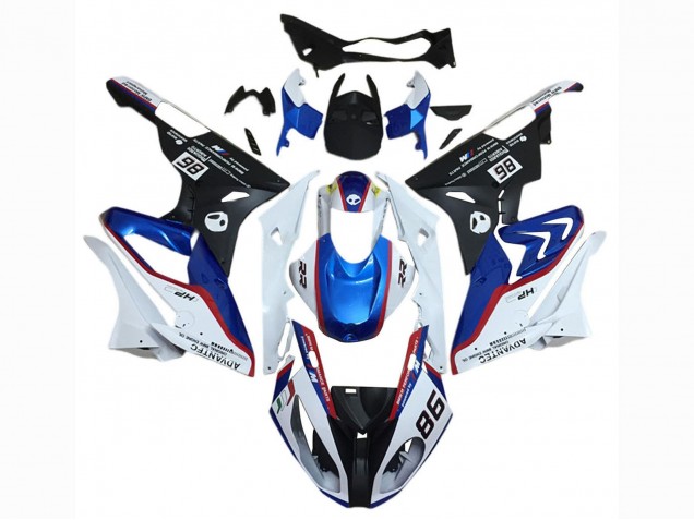 2015-2016 BMW S1000RR Motorcycle Fairing Kits - White Red Blue Matte Black