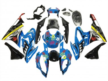2015-2016 BMW S1000RR Motorcycle Fairing Kits - Yellow Blue Black Shark