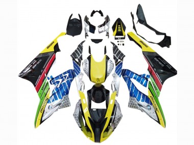 2015-2016 BMW S1000RR Motorcycle Fairings - Yellow Blue Green Red Black VR 46