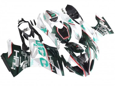 2015-2016 BMW S1000RR Motorcycle Fairings - White Green Black