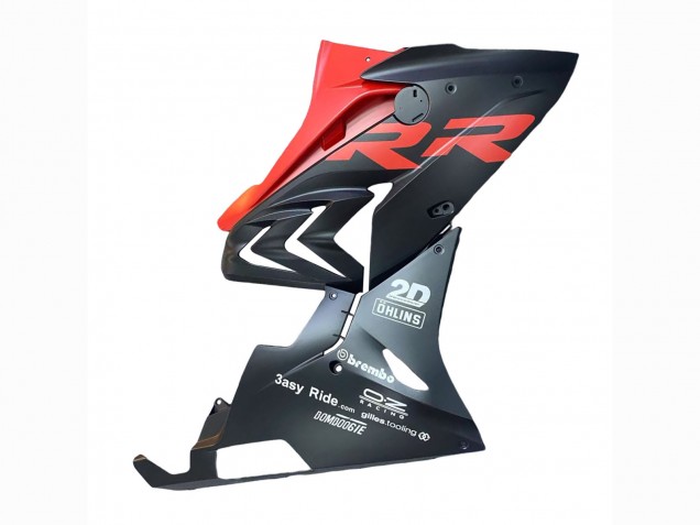 2015-2016 BMW S1000RR Motorcycle Fairings - Matte Black Red
