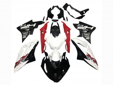 2015-2016 BMW S1000RR Motorcycle Fairings - White Red Matte Black