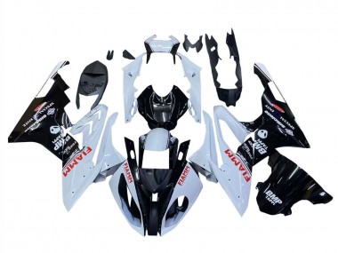 2015-2016 BMW S1000RR Motorcycle Fairings - White Glossy Black Fiamm