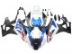 2009-2014 BMW S1000RR Motorcycle Fairings - White Blue Matte Black