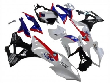 2009-2014 BMW S1000RR Abs Fairings - White Red Blue Glossy Black