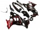 2004-2006 Suzuki GSX600F/GSX750F Motorcycle Fairings - Glossy Black Red Flame