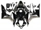 2007-2008 Honda CBR600RR Motorcycle Fairing Kits - Silver Glossy Black