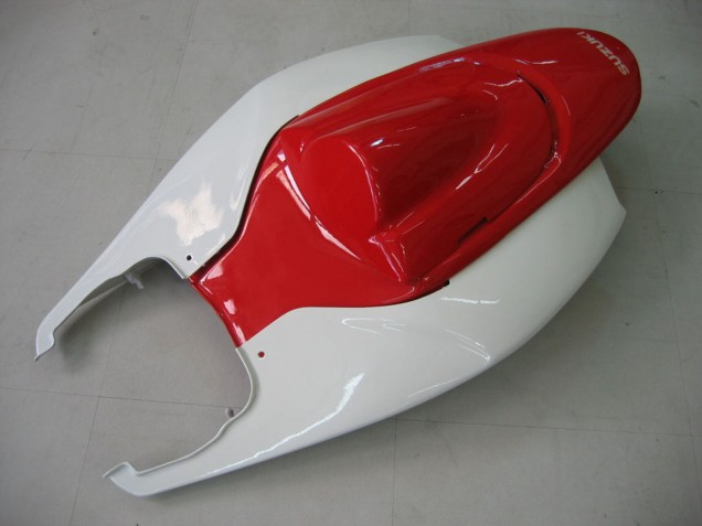 2006-2007 Suzuki GSXR 600 / GSXR 750 Motorcycle Fairing - White Red Glossy Black
