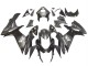 2011-2024 Suzuki GSXR 600 / GSXR 750 Motorcycle Fairings - Matte Black Glossy Black White Decal