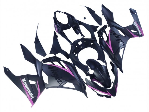2018-2024 Kawasaki Ninja 400 Motorcycle Fairings - Matte Black Pink