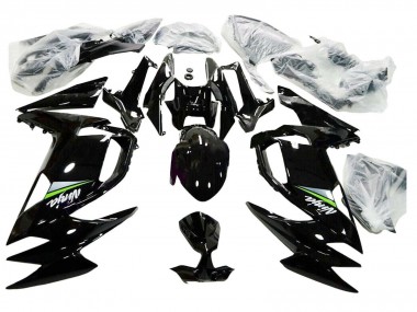 2020-2025 Glossy Black Green Kawasaki Ninja 650 EX650 Motorcycle Fairings