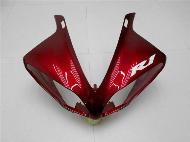 2009-2011 Yamaha YZF 1000 R1 Motorcycle Fairings - Red Matte Black
