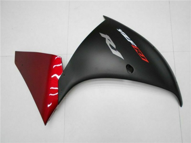 2009-2011 Yamaha YZF 1000 R1 Motorcycle Fairings - Red Matte Black
