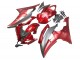 2008-2016 Yamaha YZF 600 R6 Motorcycle Fairings - Red Grey