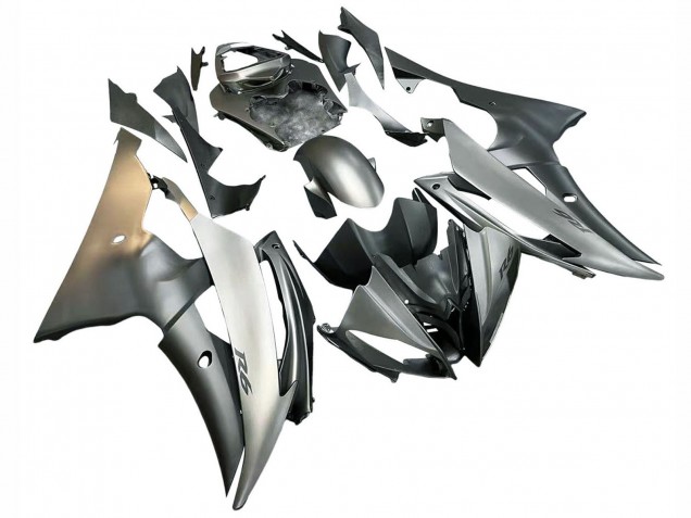 2008-2016 Yamaha YZF 600 R6 Motorcycle Fairings - Silver Grey