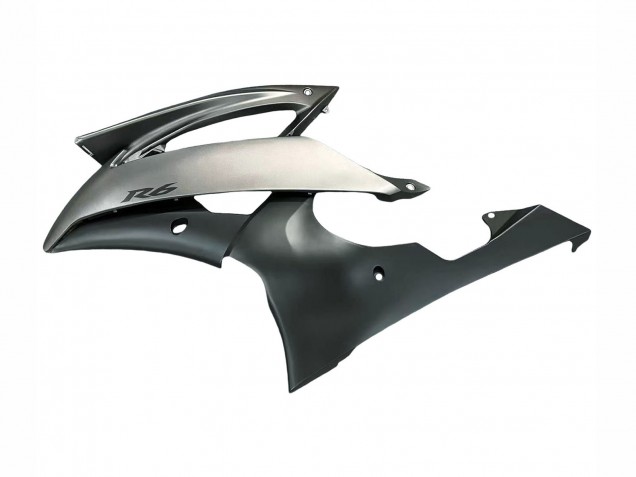2008-2016 Yamaha YZF 600 R6 Motorcycle Fairings - Silver Grey