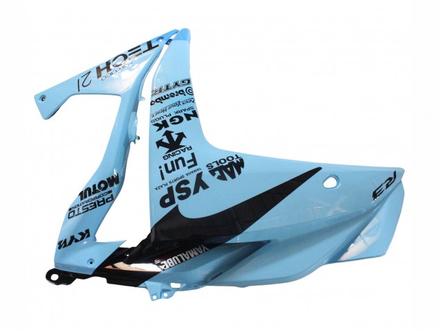 2015-2018 Yamaha YZF R3/R25 Motorcycle Fairings - Light Blue Black Yamalube 21