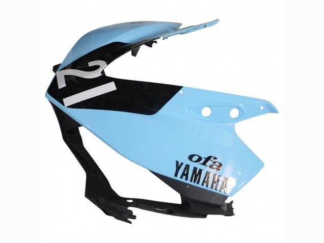 2015-2018 Yamaha YZF R3/R25 Motorcycle Fairings - Light Blue Black Yamalube 21