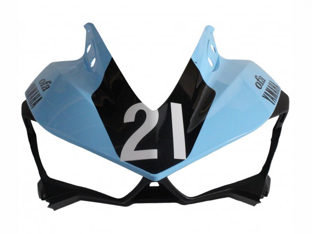 2015-2018 Yamaha YZF R3/R25 Motorcycle Fairings - Light Blue Black Yamalube 21