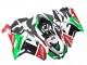 2007-2008 Kawasaki ZX6R Motorcycle Fairings - Green Red