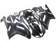 2007-2008 Kawasaki ZX6R Motorcycle Fairings - Matte Black with Yellow Logo Ninja
