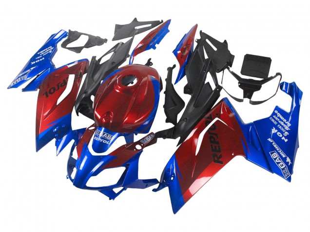 2006-2011 Aprilia RS125 Motorcycle Fairings - Blue Red