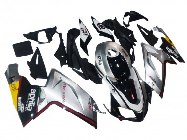 2006-2011 Aprilia RS125 Motorcycle Fairings - Silver Black
