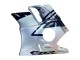 1991-1994 Honda CBR600 F2 Motorcycle Fairings - Silver Glossy Black