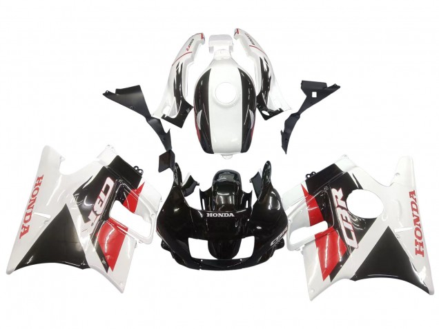 1991-1994 Honda CBR600 F2 Motorcycle Fairings - White Red Glossy Black