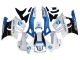 1997-1998 Honda CBR600 F3 Motorcycle Fairings - White Blue Glossy Black