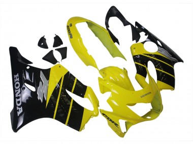 1999-2000 Honda CBR600 F4 Motorcycle Fairings - Yellow Glossy Black