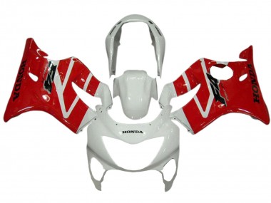 1999-2000 Honda CBR600 F4 Motorcycle Fairings - White Red