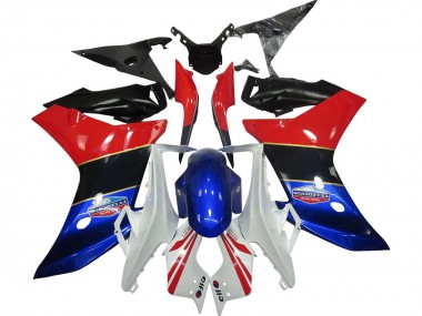 2011-2013 Honda CBR600F Motorcycle Fairings - White Red Blue Glossy Black