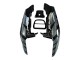 1992-1993 Honda CBR900RR 893 Motorcycle Fairings - Silver Glossy Black
