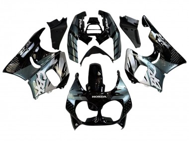 1992-1993 Honda CBR900RR 893 Motorcycle Fairings - Silver Glossy Black