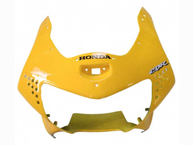 1998-1999 Honda CBR900RR 919 Motorcycle Fairings - White Yellow Glossy Black