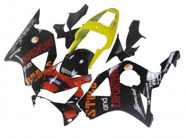 2002-2003 Honda CBR900RR 954 Motorcycle Fairings - Yellow Red Glossy Black Repsol Rossi