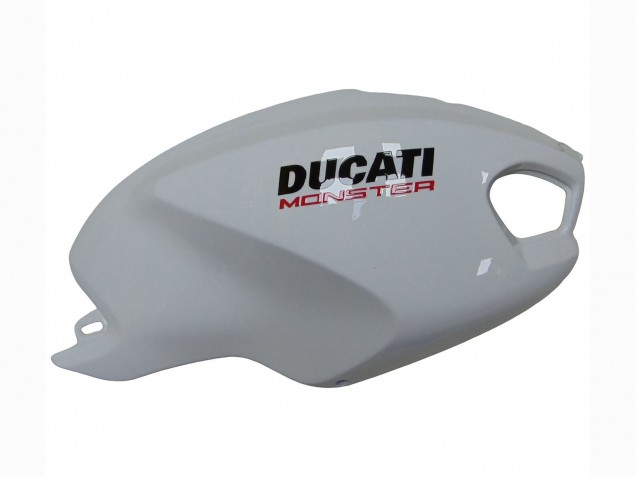 2008-2012 Ducati Monster 696 796 1100 1100S Motorcycle Fairings - White Red Glossy Black