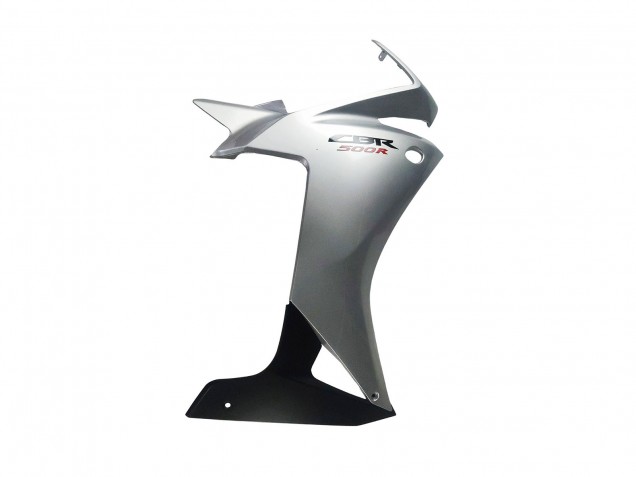 2013-2015 Honda CBR500R Motorcycle Fairing - Silver Glossy Black