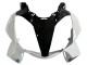 2002-2013 Honda VFR 800 Motorcycle Fairings - Pearl White Glossy Black Decal