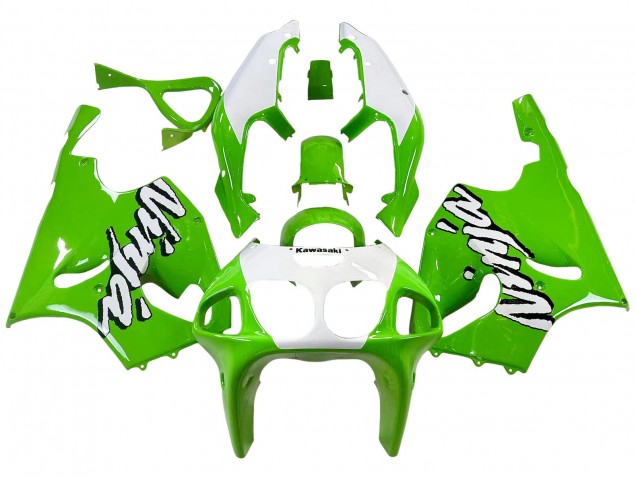 1996-2003 Kawasaki ZX7R Motorcycle Fairings - White Green