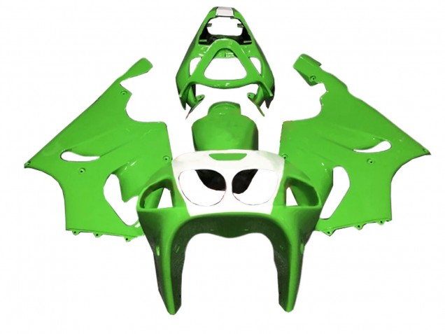 1996-2003 Kawasaki ZX7R Motorcycle Fairings - Green White