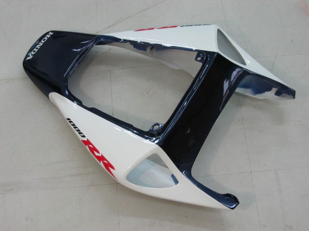 2004-2005 Honda CBR1000RR Motorcycle Fairings - White Blue Glossy Black Fireblade