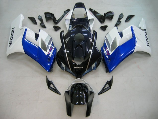 2004-2005 Honda CBR1000RR Motorcycle Fairings - White Blue Glossy Black Fireblade