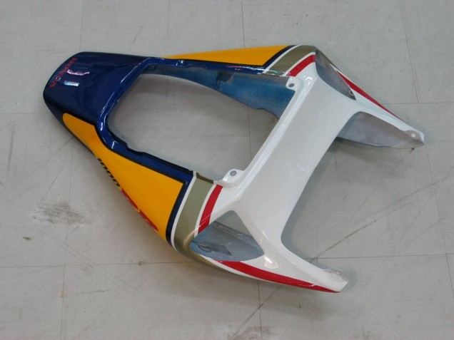 2004-2005 Honda CBR1000RR Motorcycle Fairings - White Blue Gold Rothmans