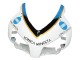 2004-2005 Honda CBR1000RR Motorcycle Fairings - White Light Blue Yellow Black Konica Minolta