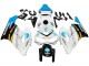 2004-2005 Honda CBR1000RR Motorcycle Fairings - White Light Blue Yellow Black Konica Minolta