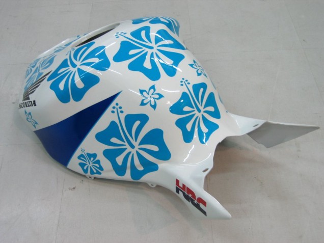 2004-2005 Honda CBR1000RR Motorcycle Fairings - White Blue Snow Nastro Azzurro 46