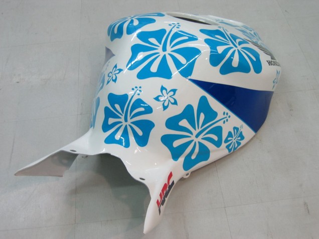2004-2005 Honda CBR1000RR Motorcycle Fairings - White Blue Snow Nastro Azzurro 46