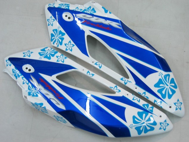 2004-2005 Honda CBR1000RR Motorcycle Fairings - White Blue Snow Nastro Azzurro 46